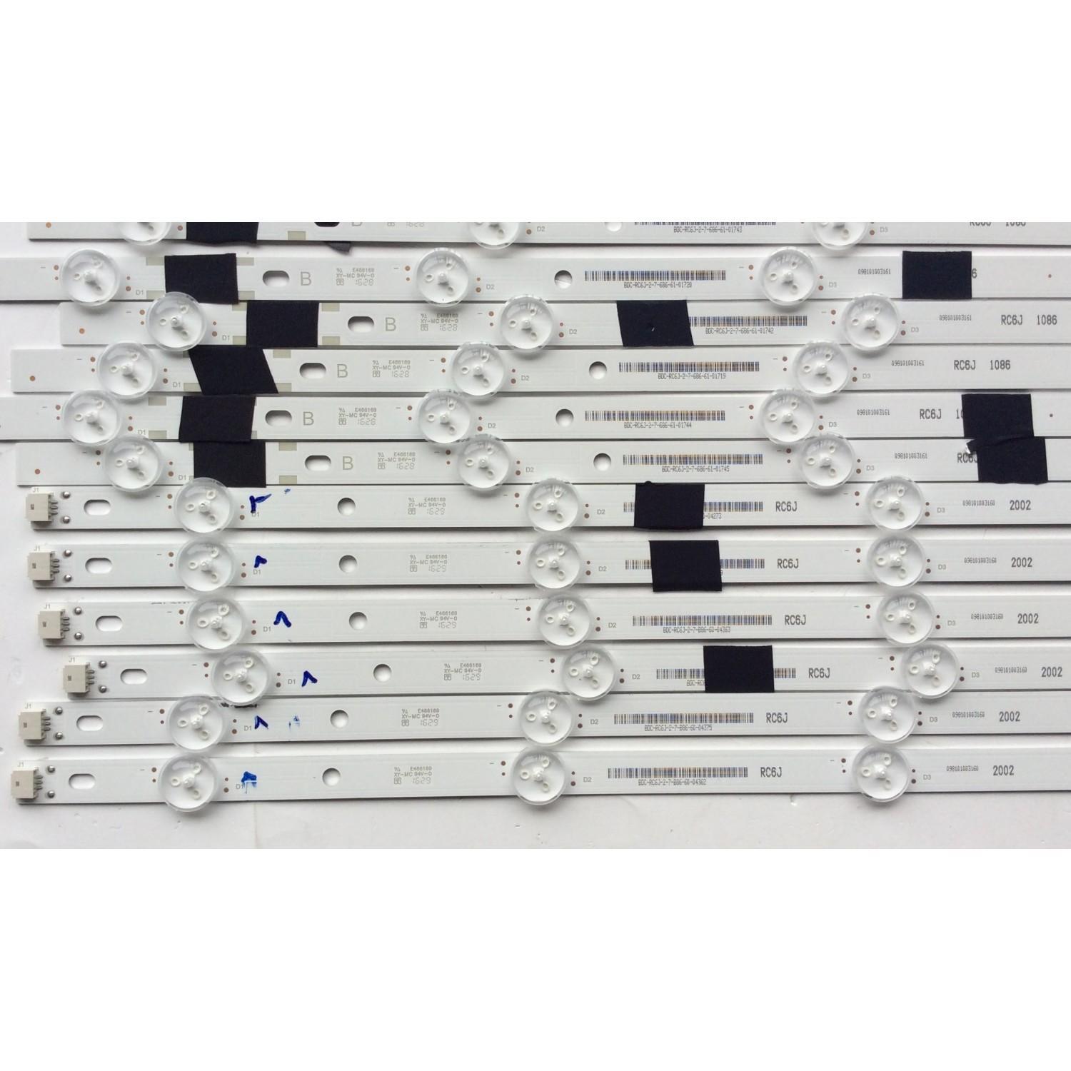 KIT DE LED PARA TV / VIZIO LSC650FN04-J01 / IC-B-VZAA65D761B / MODELO E65-E0 LAUSVKAS - Imagen 3
